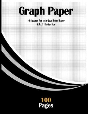 Graph Paper Notebook 1/6 Inch Squares Grid Lines: Squared Grid Paper  Notebook, Large 8.5x11, 6 Squares Per Inch - Yahoo Shopping