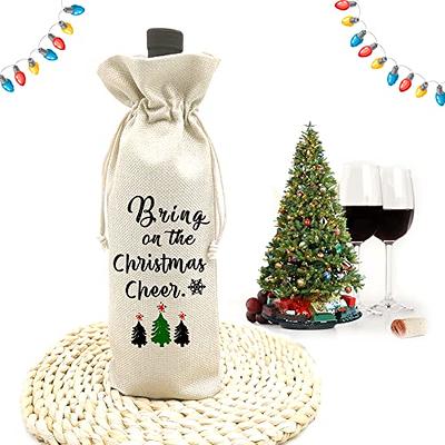 Personalized Christmas Wine Gift Bag Christmas Wine Gift -    Personalized wine gift bags, Personalized wine gift, Christmas wine gift bag