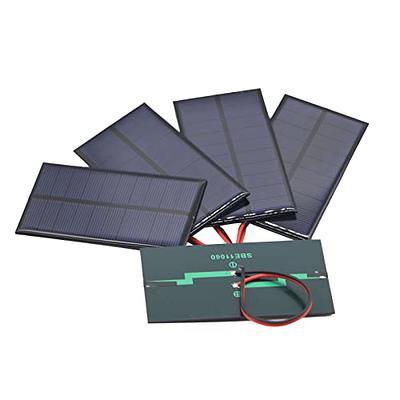 AOSHIKE 10Pcs 5V 30mA Mini Solar Panels for Solar Power Mini Solar Cells  DIY Electric Toy Materials Photovoltaic Cells Solar DIY System Kits