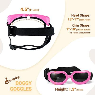 Dog Sunglasses Small Breed, Uv Protection Small Dog Goggles, Wind Dust  Proof Small Goggles With Adjustable Straps