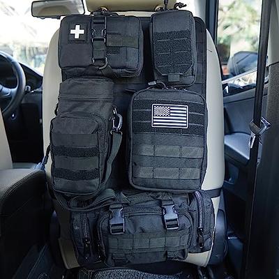 Universal Tactical Car Seat Back Organizer Bag Tactical Molle Vehicle  Organizers Panel Gear Accessories with 5 Different Size Molle Pouches for  Car Truck Ford Jeep Vehicle (C style-Black) - Yahoo Shopping