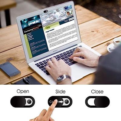 CloudValley Webcam Cover Slide, [5 Pack] 0.6mm-Thin Metal Web Camera Cover  Sticker for MacBook Pro, MacBook Air, Laptop, iMac, PC, Surfcase, iPhone