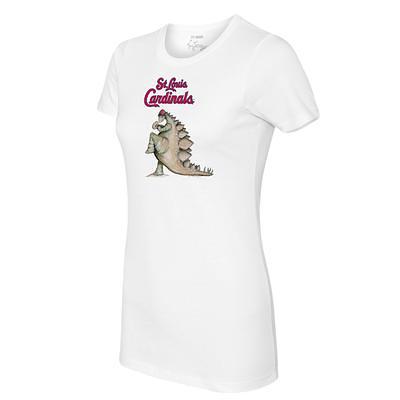 Women's Tiny Turnip White St. Louis Cardinals State Outline T