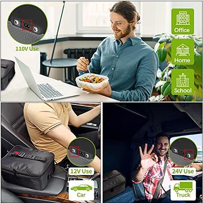 Portable Oven, 12V Car Food Warmer Portable Personal Mini Oven Electric  Heated Lunch Box for Meals Reheating