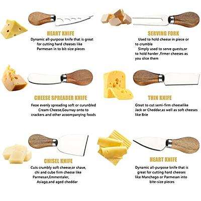 Evannt 10 PCS Spreader Knife Set Cheese Butter Spreader Knives Cheese  Slicer Cutter Stainless Steel Cheese Spatula Set with Wooden Handles for Butter  Cheese Jam Pastry Making (10) - Yahoo Shopping