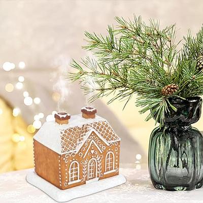 Log Cabin Snowy Winter Incense Cone Burner