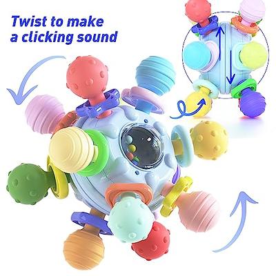 Baby Teethers for Babies 3-6-12-18 Months, Baby Teething Toys 9 Month Old,  Mombella Octopus Squishy Silicone Chew Toys for Infant, Baby Shower Gifts  for Girls, Message Sore Gums, Pink - Yahoo Shopping