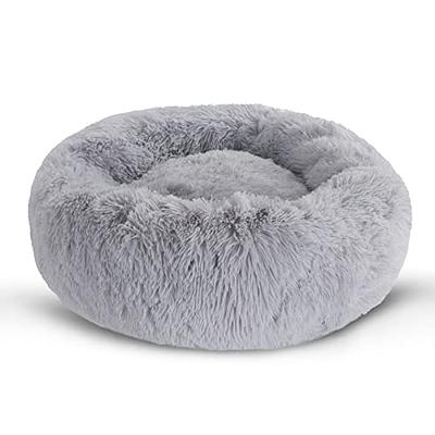 Plush Pet Bed Calming Donut Dog Bed Cat Bed Round Cuddler Nest