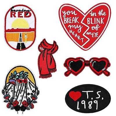 Red Heart Iron on or Sew on Patch 2 pcs