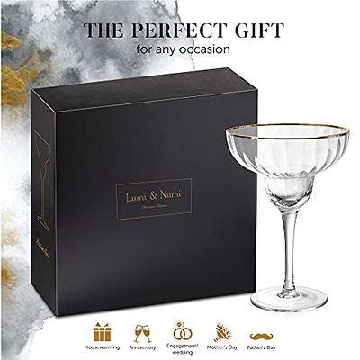 N9R 12 Pack Plastic Champagne Flutes, 9 oz Stemless Disposable Gold Rim Toasting Glasses, Crystal Clear Cocktail Cups Drinkware Shatterproof Ideal