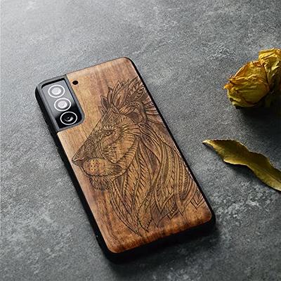  Carveit Wood Case for Galaxy S22 Ultra Case 2022