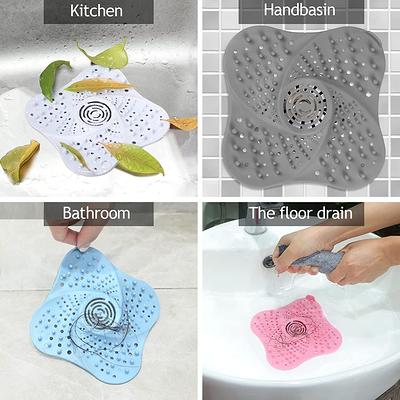 Drain Hair Catcher With Suction Cup Durable Silicone Square - Temu