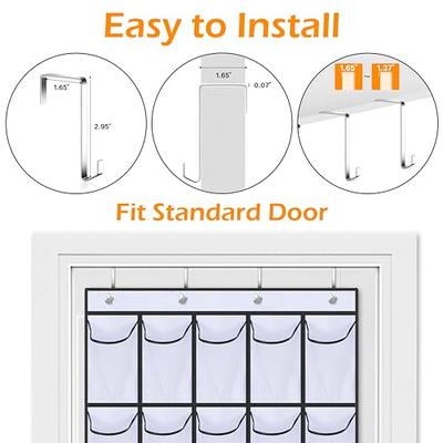 MISSLO 24 Fabric Pockets Shoe Organizer Over the Door Large