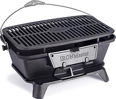 Charcoal Grill, 10.2in Portable Charcoal Grill Japanese Hibachi Grill with  Wooden Base, Portable Grill Smokeless Cast Iron Hibachi Grill Yakiniku Grill  Tabletop Grill - Yahoo Shopping