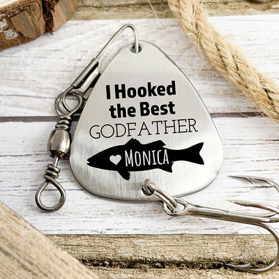 Godfather Fish Fishing Lure - Personalized Gift For God Parent- Valentines  Christmas Birthday I Hooked The Best - Yahoo Shopping