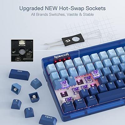 RK61 Royal Kludge Wireless Mechanical Keyboard Tri-Mode Bluetooth  5.0/2.4G/USB-C RGB Backlit 61 Key Hot-Swappable Gamer Keyboard