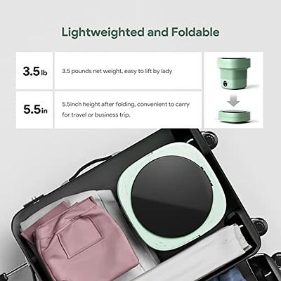 Portable Washing Machine, Mini Foldable Washer with Removable Drain Basket,  Ultrasound Small Spin Dryer, Travel Mini Washer for Socks Underwear Towels  - Yahoo Shopping