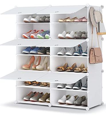 KOCASO Adjustable Shoe Rack Organizer, Shoe Holder W/Hooks, Free Standing  Shoe Shelf, Durable Shoe Shelf Storage Organizer, Shoe Rack for Entryway  Hallway Living Room Closet Bedroom (9_5 Tiers) - Yahoo Shopping