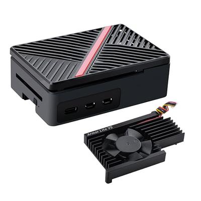 GeeekPi Case for Raspberry Pi 5, Pi 5 ABS Case with Armor Lite V5 Heatsink  Fan for Raspberry Pi 5 4GB/8GB (Black) - Yahoo Shopping