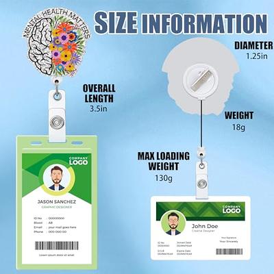 Good Company Retractable ID Card Badge Holder with Alligator  Clip, Medical Nurse Badge ID, Office Employee Name Badge : Office Products