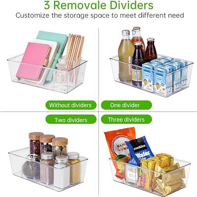  3 Tier Stackable Snack Organizers with 3 Divinder 5