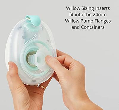  Willow Go Breast Pump Flanges, 27mm, 2 Ct, Breast Shields for Willow  Go Wearable Double Electric Breast Pump, Easy to Clean, Dishwasher Safe and  BPA Free, Clear : Baby