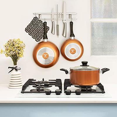 Moss & Stone moss & stone copper 6 piece set chef cookware, non