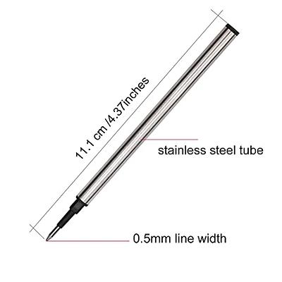 2Pk Metal Pen With Diamond, Medium Point, Black Ink