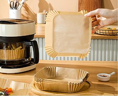 Air Fryer Disposable Paper Liner Square Non-stick Parchment Paper for Air  Fryer Baking Roasting Microwave