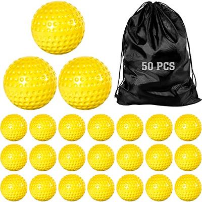 Oeab Softballs 11 Inch 4 Pack Sports Practice Yellow Softballs Unmarked  Autograph Softball Official Size and Weight Softbal for Games, Practice