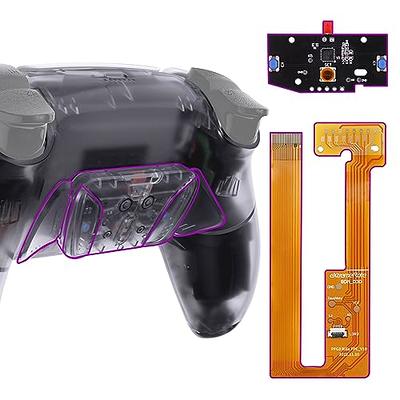 eXtremeRate Back Buttons Attachment for Nintendo Switch Pro Controller,  Clear Black Back Paddles Programable RISE4 Remap Kit for Switch Pro  Controller