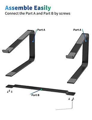 SOUNDANCE Laptop Stand for Desk, Metal Computer Riser, Heavy Stable PC  Holder, Ergonomic Laptops Elevator for 12 to 17.3 Inches Notebook Computer,  Black - Yahoo Shopping