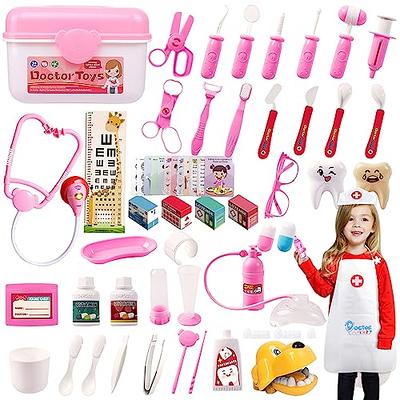 Dentist kit for Kids, 15 pcs Kids Pretend Dentist Playset Toys Dentist  Medical Role Play Educational Toy Doctor Playset for Girls Boys and