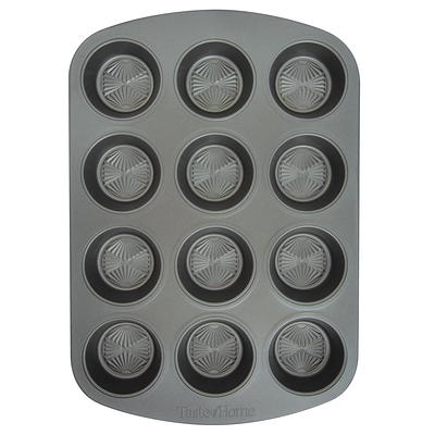 Circulon 12-Cup Gray Nonstick Bakeware Muffin Pan