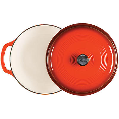 Lodge Cast Iron 6 Quart Enameled Cast Iron Dutch Oven, Red - Yahoo