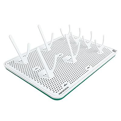 The First Years Spin Stack Dish Rack Kitchen Countertop Drying Rack for Baby Bottles and Other Baby Essentials, Black