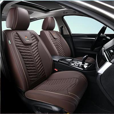 Leather Car Front Seat Cover Cushion Protector with Pillow Universal f