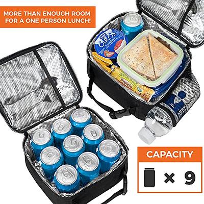 519 Fitness Meal Prep Backpack,Insulated Cooler Lunch Backpack for Adult  Men and Women, Set of 3 Meal Containers,2 Ice Packs and Protein Shaker,  Black