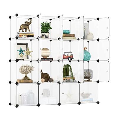 Neprock Cube Storage Organizer,16-Cube Shelf Closet Organizers and Storage  Shelves,Book Shelves Wardrobe Clothes Organizer for Clothing Storage,Yarn