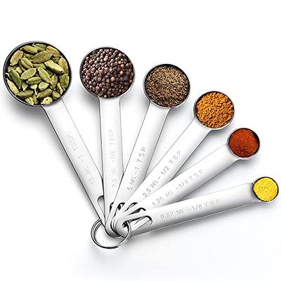 2lbDepot 1/2 Teaspoon Measuring Spoon Tsp Heavy-Duty Stainless Steel Metal,  Narrow, Long Handle Fits in Spice Jar