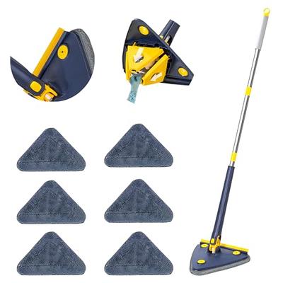 Wall Mop Wall Cleaner with Long Handle.Microfiber Dust Mop.Baseboard  Cleaning Tool with Extension Pole.4 Washable Reusable Cleaning Pads.Quickly  Clean Walls, Baseboards and Ceilings. 54in