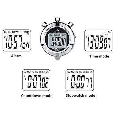 Rolilink Stopwatch,Metal Stop Watch for Sports Waterproof