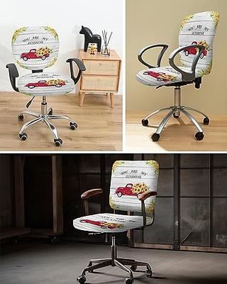Possta Decor Office Chair Cover Country Sunflower Red Farm Truck Stretch Computer  Chair Slipcover,Removable Washable Rotating Chair Seat Cushion  Protector,Vintage Wood Board Yellow Watercolor Floral - Yahoo Shopping