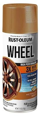 Rust-Oleum 368077 High Performance Wheel Spray Paint, 11 oz, Gold