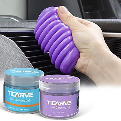  TICARVE Cleaning Gel for Car Detailing Car Vent Cleaner Cleaning  Putty Gel Auto Car Interior Cleaner Dust Cleaning Mud for Cars and Keyboard Cleaner  Cleaning Slime Purple : Automotive
