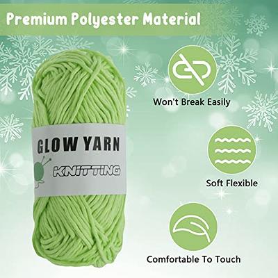 Glow in The Dark Yarn for Crochet, 10 Roll Upgrade Luminous Yarn for  Crocheting, 58 Yards DIY Arts Bulk Crafts Sewing Beginner Supplies for Arts  DIY Crafts Party (10PCS) - Yahoo Shopping