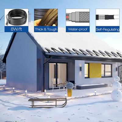 Low Temperature Self-regulating Heating Tape Snow Melting Drain Water Pipe  Freeze Protection Heat Cable