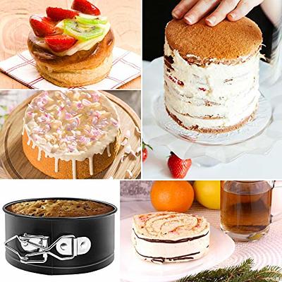 4-Inch Mini Springform Pan Set - 4 Piece Small Nonstick Cheesecake Pan for  Mini Cheesecakes, Pizzas and Quiches 