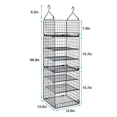 Libeder Shoe Organizer for Closet, 15 Shelf Hanging Closet Storage Shelves  - 10 Shoe Rack Organizer and 5 Compartment for Clothes with 6 Side Mesh  Pockets for Scarf, Socks,Gloves Black - Yahoo Shopping