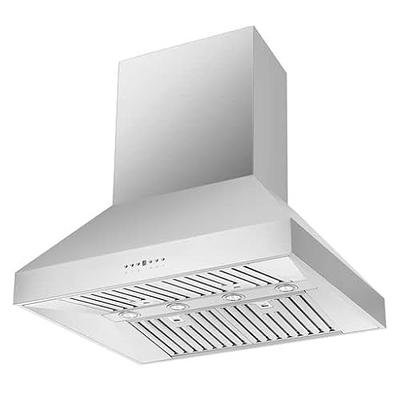 Pacific Side Suction Under Cabinet Ducted Range Hood 36 inch - 1200CFM  4-Speed Powerful Wall Mount Kitchen Vent Hood - Electric Stainless Steel -  Ultra Quiet, Touch Control, LED Lights PQ6836AB - Yahoo Shopping